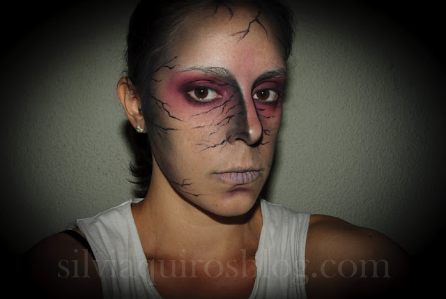 Maquillaje Halloween 2: Maligno Venas, Halloween Make-up 2: Evil veins, efectos especiales, special effects, Silvia Quirós