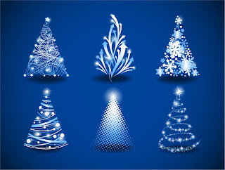 光で表現したクリスマスツリー アイコン gorgeous christmas tree イラスト素材