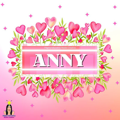 Solapín para imprimir - Nombre Anny