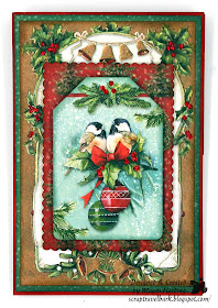 Easel Gift Card Holder Tutorial Stamperia Christmas