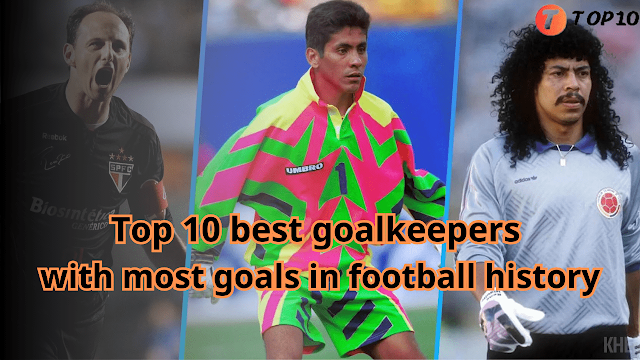 Top 10 goalkeepers with most goals in football history