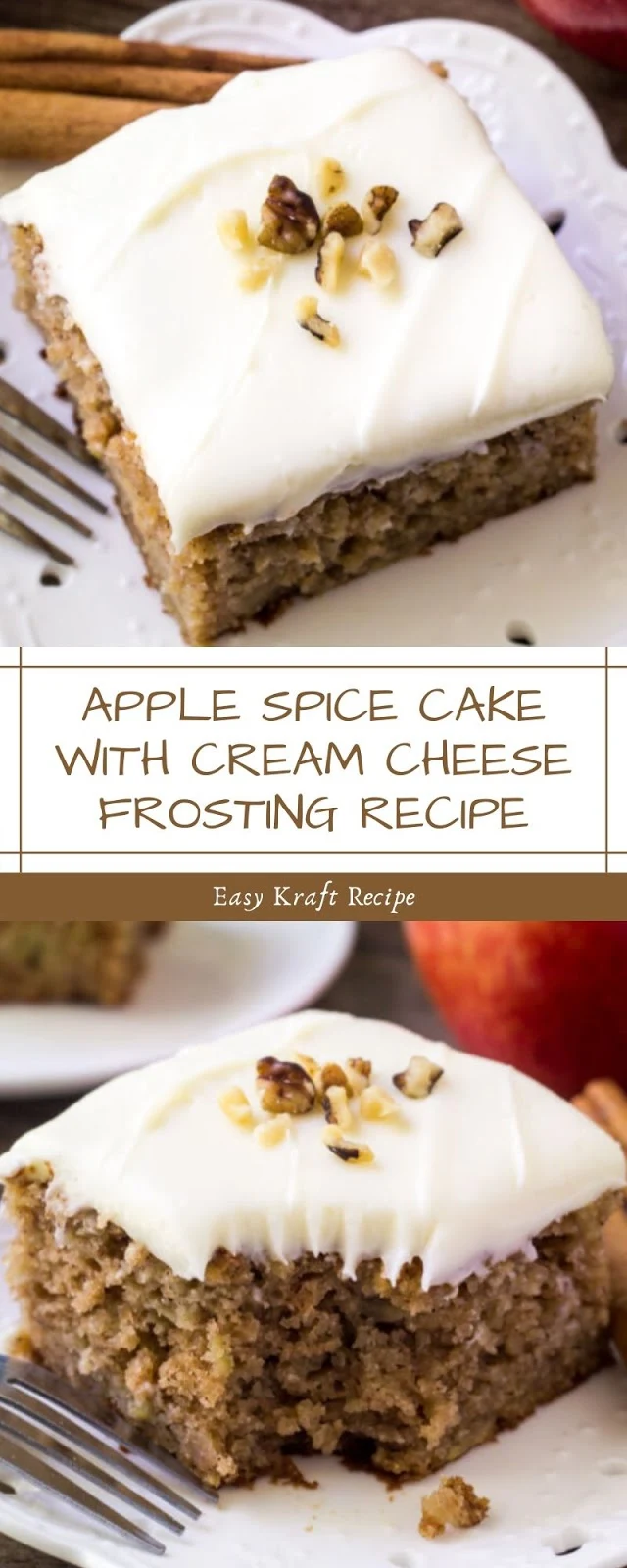 APPLE SPICE CAKE WITH CREAM CHEESE FROSTING RECIPE