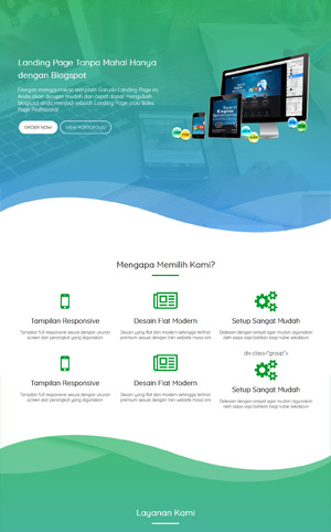 blogspot landing page