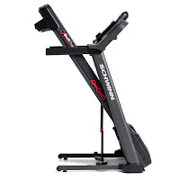 Schwinn 810 Treadmill's Soft Drop folding deck system, image