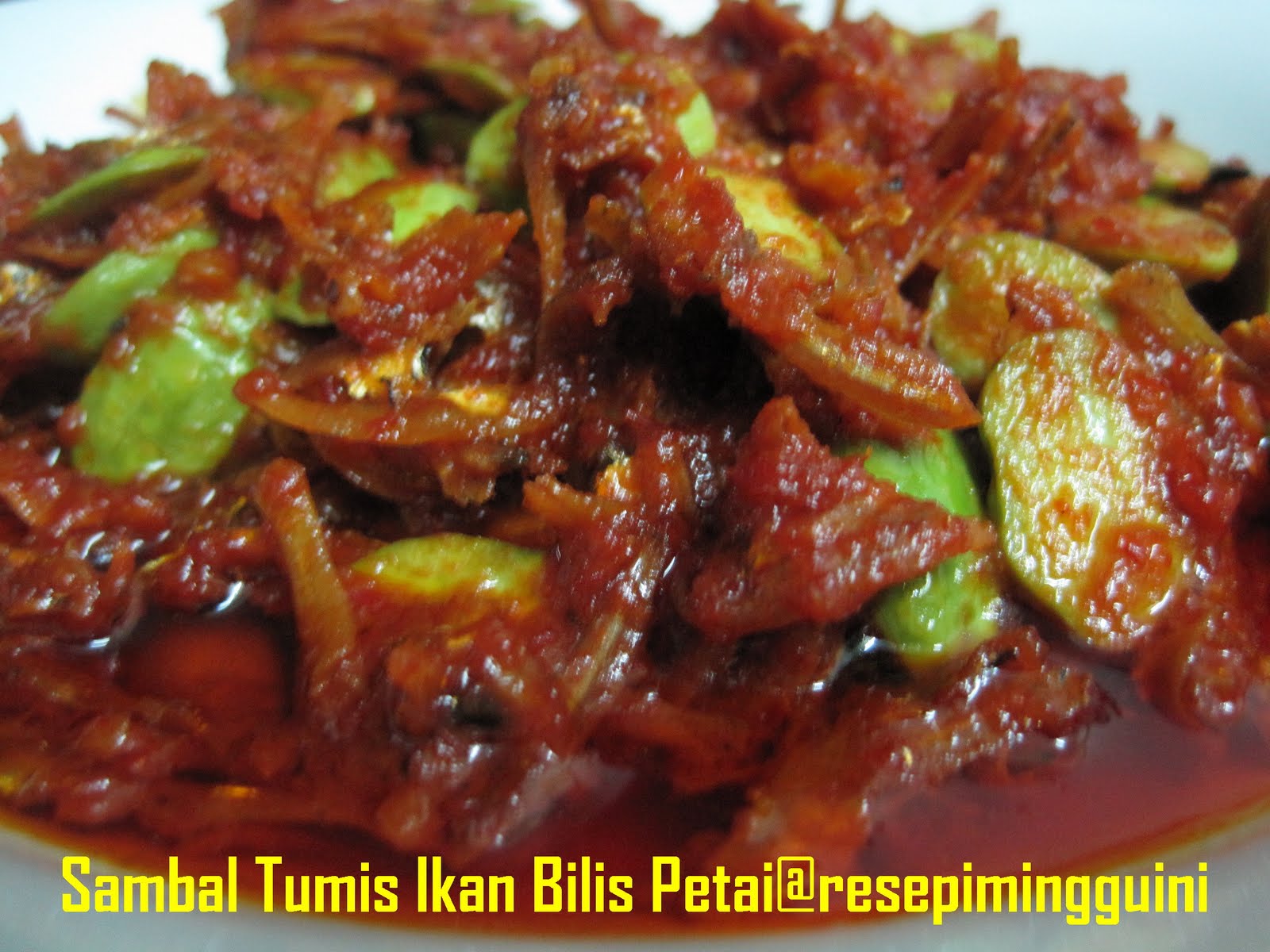 Sambal Tumis Ikan Bilis Petai  Resepi Minggu Ini