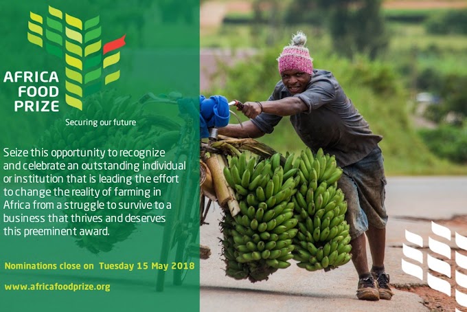 ENTER THE AFRICA FOOD PRIZE COMPETITION 2018