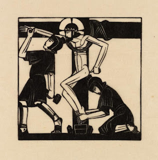  Eric Gill, Jesus is Nailed to the Cross, 1917, photo (c) Tate