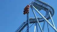 First Drop Griffon Roller Coaster, World's 'longest, fastest and tallest dive' roller coaster ..., Front row center pov of the griffon roller coaster at busch gardens.this ride was awesome, you climb almost straight up to the first and tallest drop, but yo.