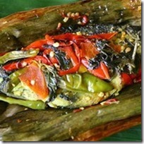 BUAT PEPES IKAN MAS BUMBU IRIS