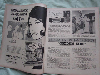 Rock Hudson, Marlon Brando, Jack Lemmon, Shirley Eaton, James Bond, Golden Girl, Marisa Mell, Claudia Cardinale, Jackie Lane, Virna Lisi, Joyce Meadows, Carroll Baker, Diane Baker, Shirley Jones, Frankie Avalon, Rosemarie Frankland, James Caan, James Farentino, Movie highlights,  Bus Riley's Back in Town, The Great Race, A Very Special Favor, Crocodile River, A Rage to Live, O.S.S. 117 in Bangkok, Masquerade, Shaw Brothers, Sean Connery, James Bond, 007, Goldfinger, magazine