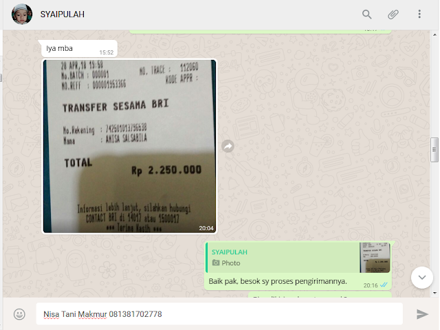 Testimony TANI MAKMUR NUSANTARA