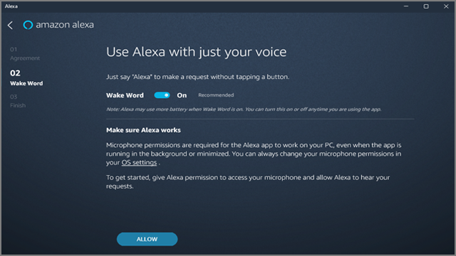 تشغيل أمازون أليكسا للاستجابة إلى الأوامر الصوتية الخاصة بك