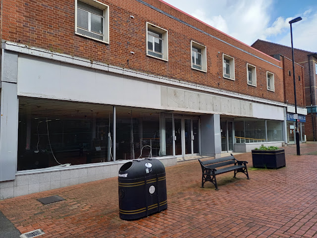 A Woolworths ghost sign in Stafford (May 2023)