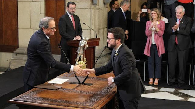 Torra y Aragonés ¿Unidos hasta “Eslovenia”? (Foto de Internet)