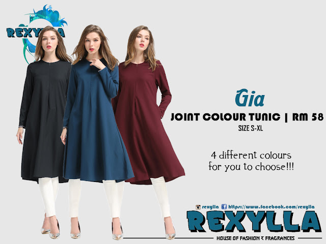 rexylla, joint colour, joint colour tunic, gia collection