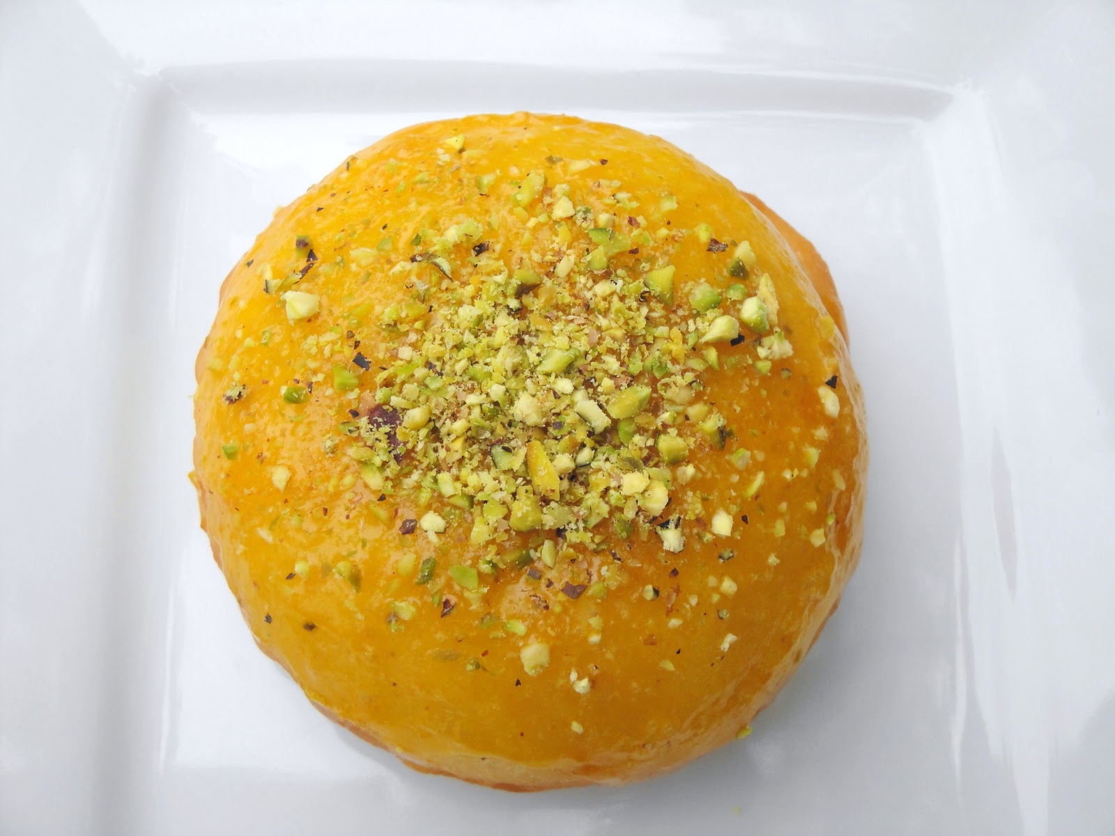 Mango Pistachio Doughnuts - adapted from Alton Brown's recipe