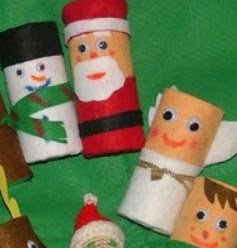 http://manualidadesreciclajes.blogspot.com.es/2013/04/figuras-de-navidad-con-rollos-de-papel.html