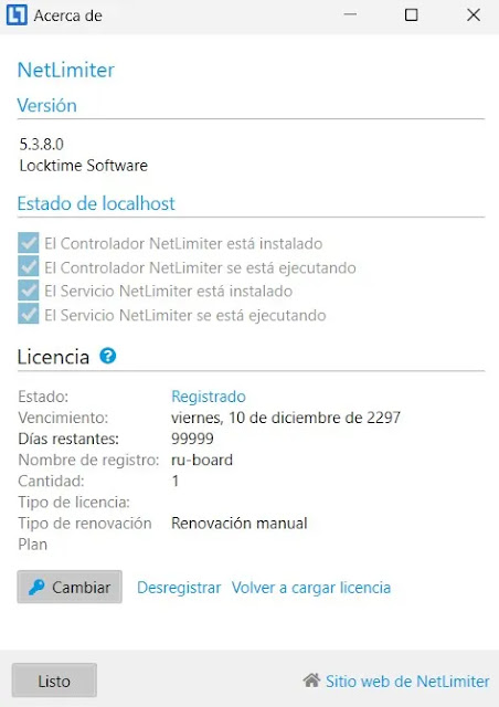 NetLimiter Pro Full (2024) Versión 5.3.8 Español 