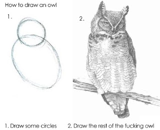 Owl drawing