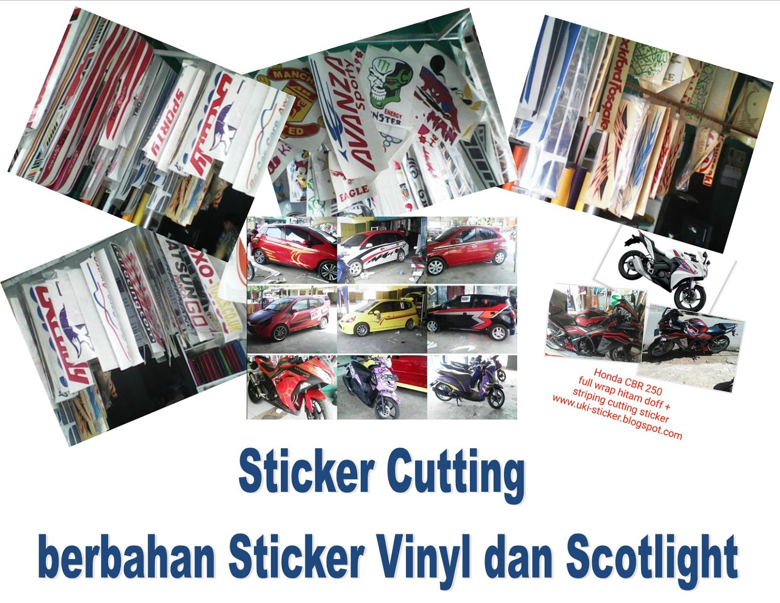 Tempat Cutting Sticker Motor Mobil Di Makassar Sticker Cutting