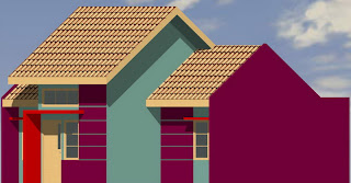 rumah minimalis denah rumah type 45/80