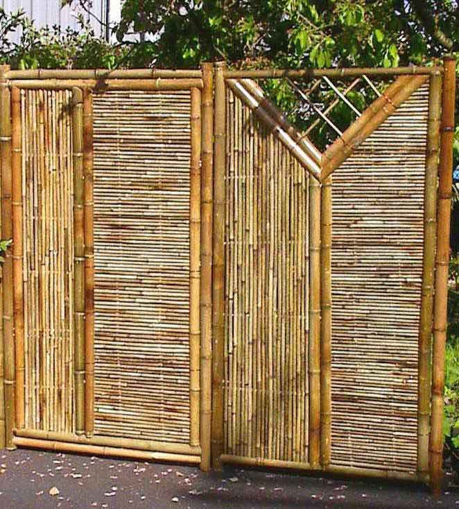 40 Ide Desain Pagar  Bambu  Unik  Sederhana Rumahku Unik 