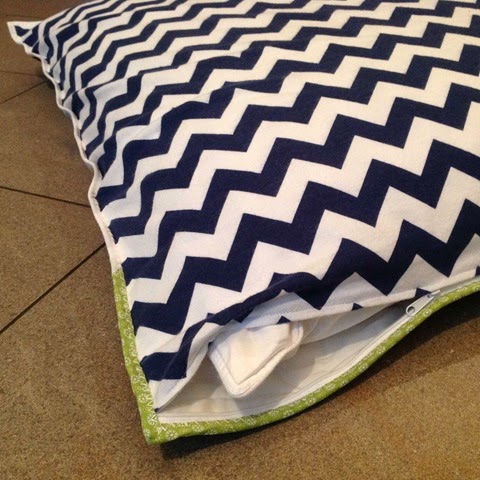 Pillow cover backing and zipper