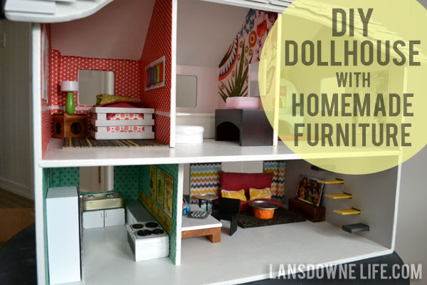 Modern DIY dollhouse with homemade furniture (Part 1 of 6) - Lansdowne 