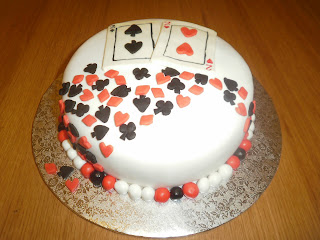 Tarta poker fondant