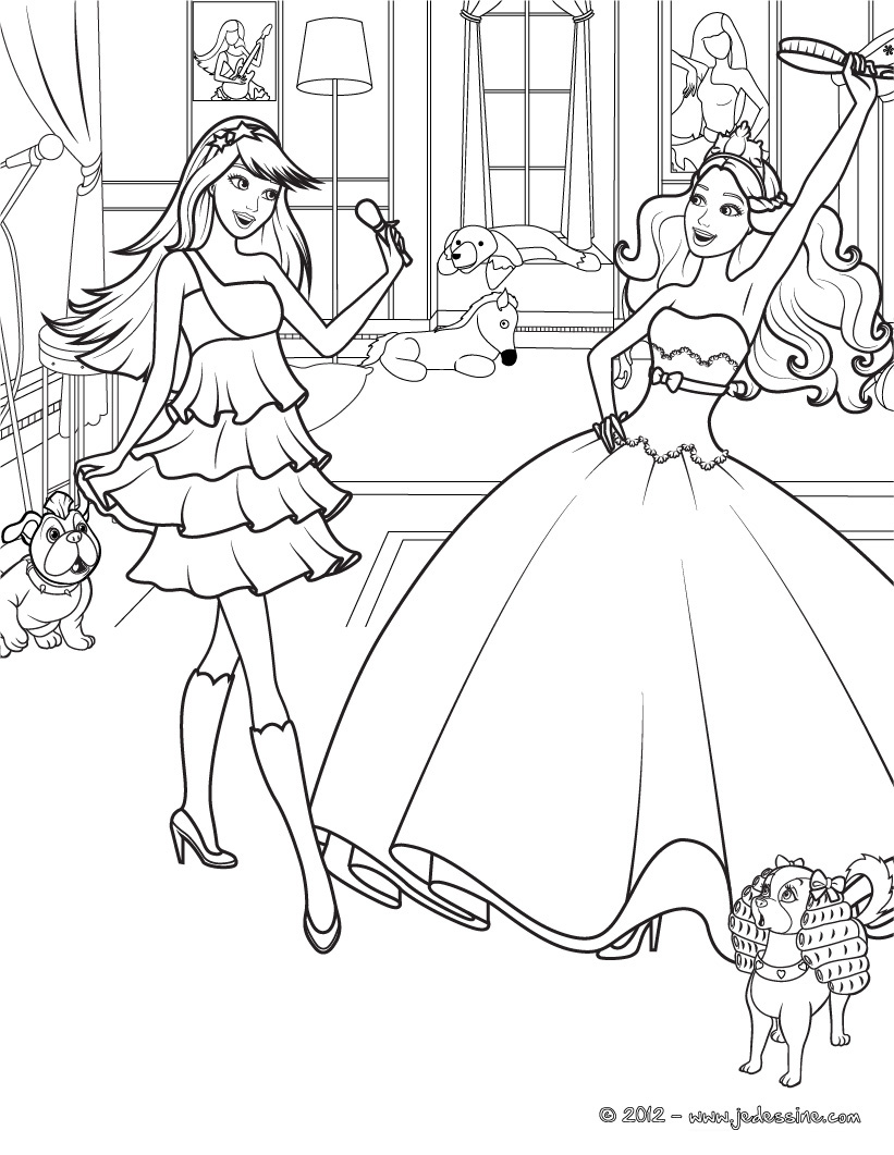 Download Rock Star Barbie Coloring Pages Coloring Pages