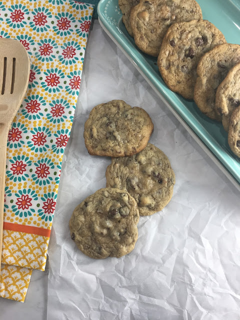 The Cookie of All Cookies recipe is a huge family favorite at my house! The easy recipe combines chocolate chips and toffee bits, into a soft chewy cookie! Chasing Saturdays