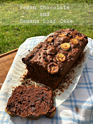 Vegan Chocolate and Banana Loaf Cake