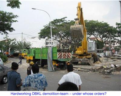 Desa Setapak bulldozed by DBKL