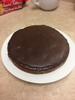 Chocolate Fig Cake with Chocolate Glaze