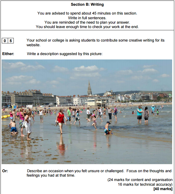 Wemmick's Postbox: Paper 1 - Descriptive/Narrative Writing