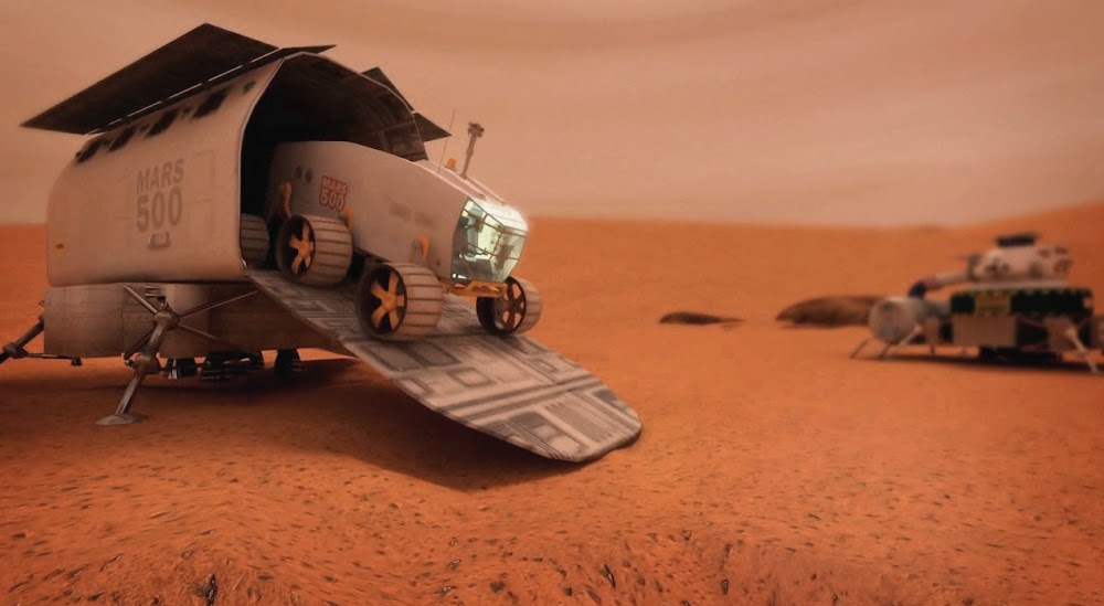 Pressurised rover concept by ESA for Mars500