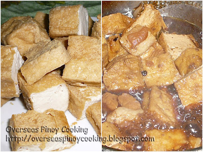 Tokwa at Baboy Adobo with Oyster Sauce - Cooking Procedure