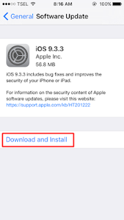 Cara Install dan Panduan Update IOS 9.3.3 menggunakan itunes