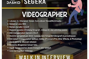 Loker Bandung Videographer Staff Dash Id