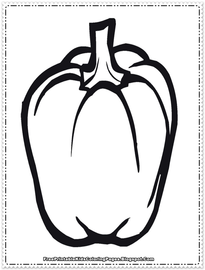 Printable Coloring Pages Chili Peppers - Free Printable Kids Coloring Pages