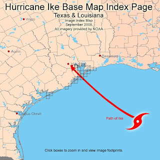 Hurricane Ike Aerial Image Map Index