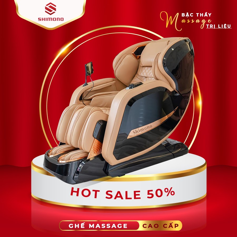 Ghế Massage Shimono Leon H-801 Black Golden