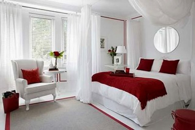 Dekorasi warna kamar tidur yang romantis  Kamar Tidur 