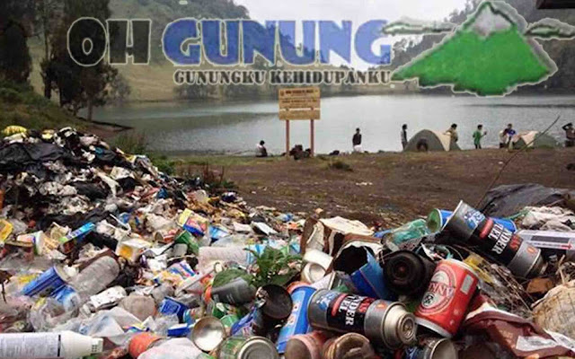 Wow Ternyata ini Dia 5 Gunung Dengan Sampah Terbanyak di Indonesia 2016