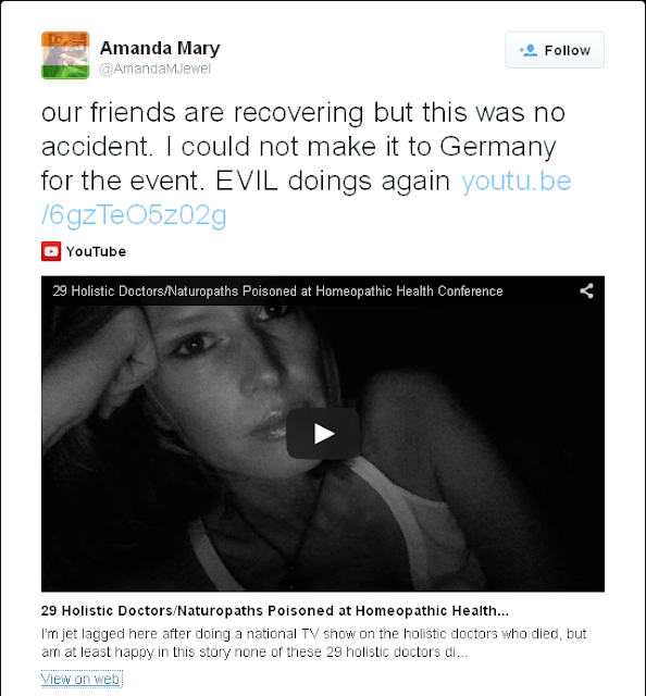 our friends are recovering but this was no accident. I could not make it to Germany for the event. EVIL doings again 