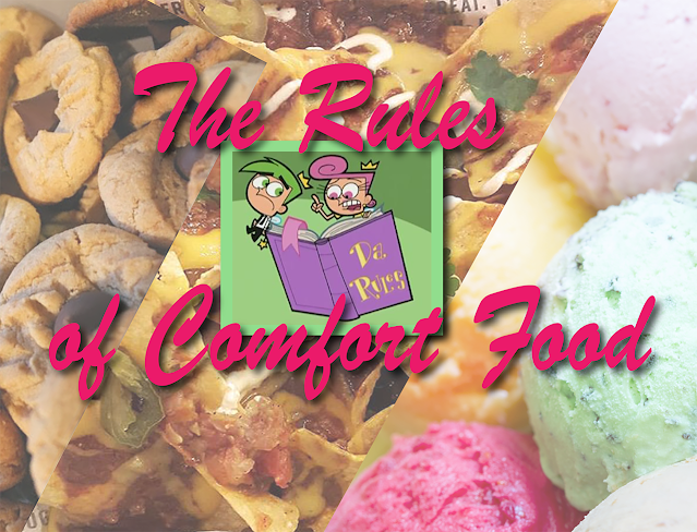 When it comes to comfort food, G. lays out Da Rules (a “Fairly Oddparents” reference).