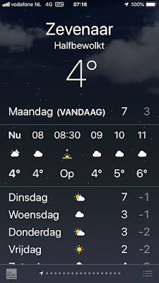 Het weer in Zevenaar op 10 december 2018 rond 7.15 uur