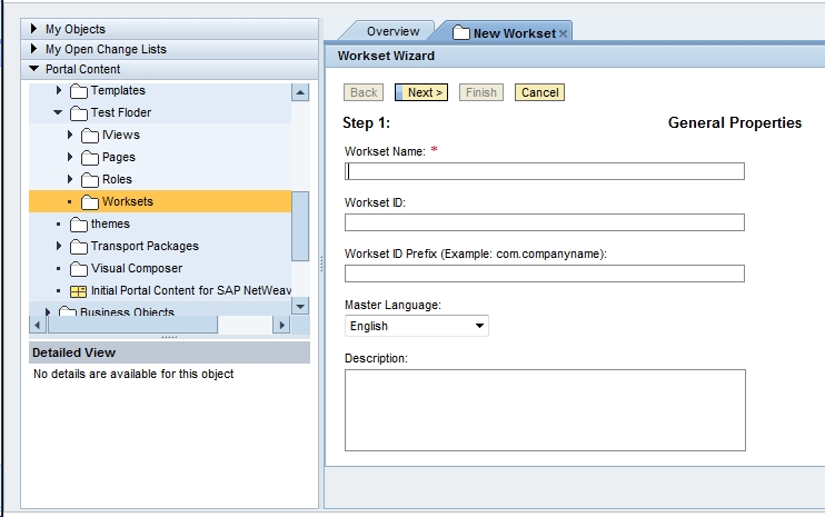 How to create a Workset in SAP EP onlysapep.blogspot.in only sap ep  blogspot 