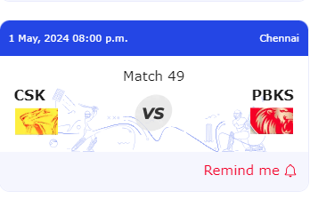 IPL. 2024 Live Match Today