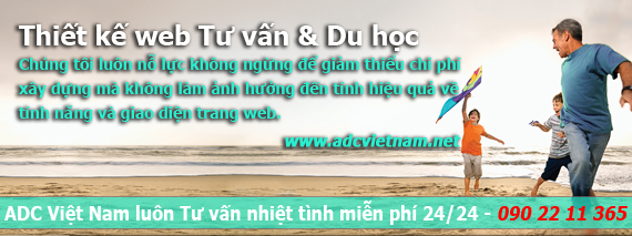 dich vu thiet ke website tu van du hoc chuyen nghiep